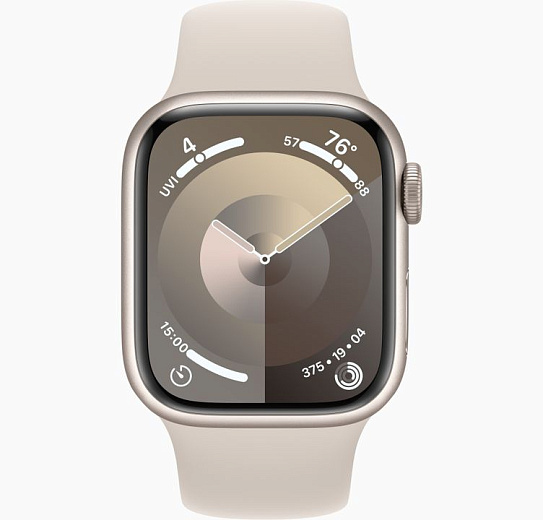 Умные часы Apple Watch Series 9 41mm Starlight Aluminium Case with Starlight Sport Band
