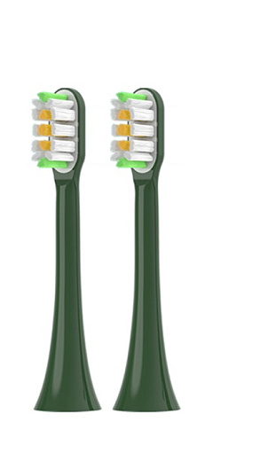 Сменные насадки для зубных щеток Soocas X3/X3U/X5/V1, Green (2шт)