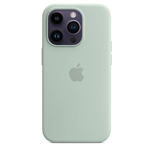 Накладка Silicone Case с MagSafe для iPhone 14 Pro (Бирюзовый)