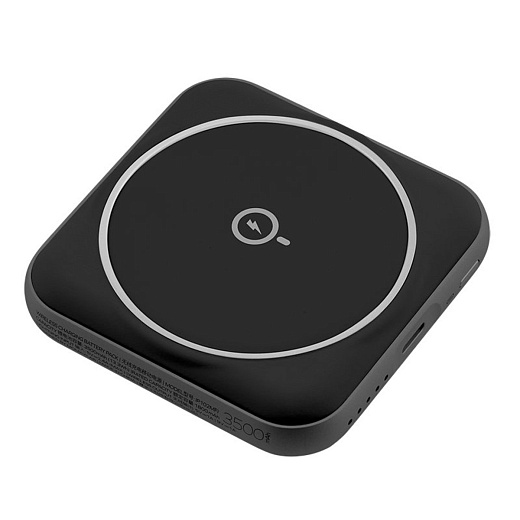 Внешний аккумулятор MOMAX Q.Mag Power 2 3500mAh c MagSafe 10W, черный (IP102MFID)