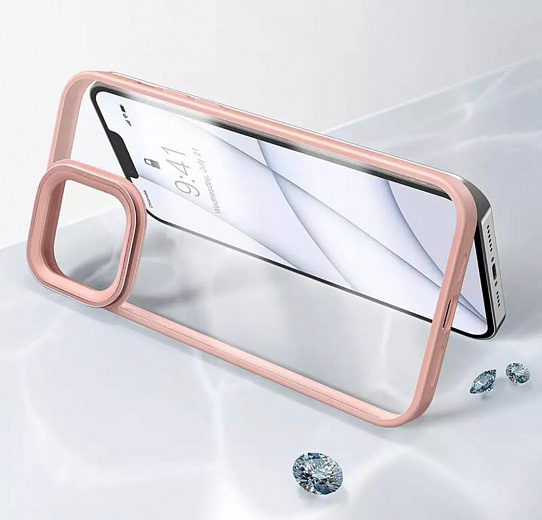 Чехол Baseus Crystal Case для iPhone 13 Pro Max (Розовый)