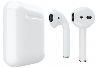 Беспроводные наушники Apple AirPods 2 с зарядным футляром MV7N2, белый