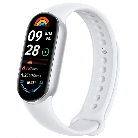 Умный браслет Xiaomi Mi Smart Band 9, серебристый (Global)