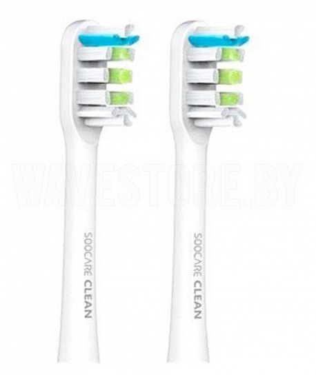Сменные насадки для зубных щеток Soocas X3/X3U/X5/X1/V1 White (2шт)