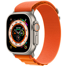 Умные часы Apple Watch Ultra GPS+Cellular 49mm Titanium Case with Starlight Orange Loop (EU)
