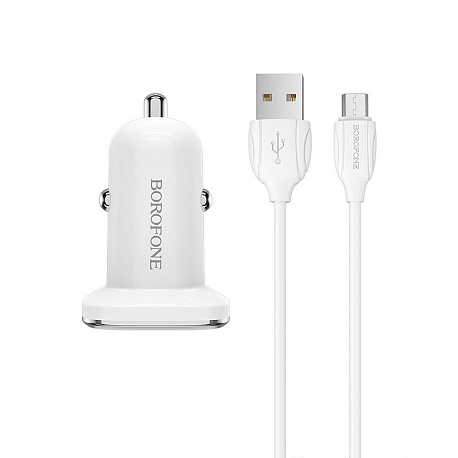 АЗУ Borofone BZ12A QC3.0 1xUSB 18W + кабель Micro