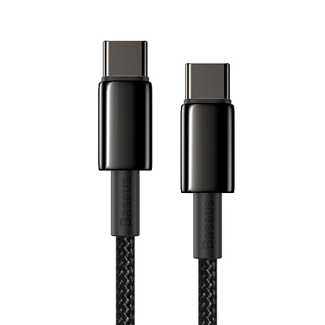 Кабель Baseus Tungsten Gold Fast Charging Data Cable Type-C to Type-C 100W (CATWJ-01)