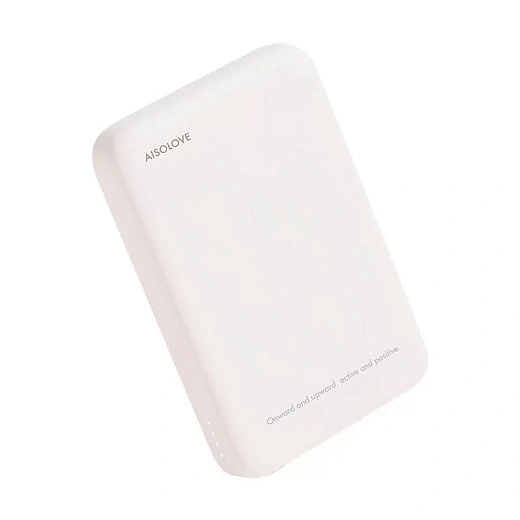 Внешний аккумулятор SOLOVE 5000mAh Magnetic MagSafe 20W QC 3PD 3A Lightning/Type-C (W12), бежевый