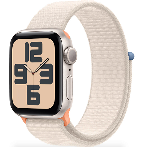 Умные часы Apple Watch SE (2024) 40mm Starlight Aluminium Case with Starlight Sport Loop (EU)