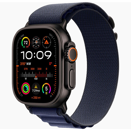 Умные часы Apple Watch Ultra 2 GPS+Cellular 49mm Black Titanium Case with Navy Large Alpine Loop(EU)