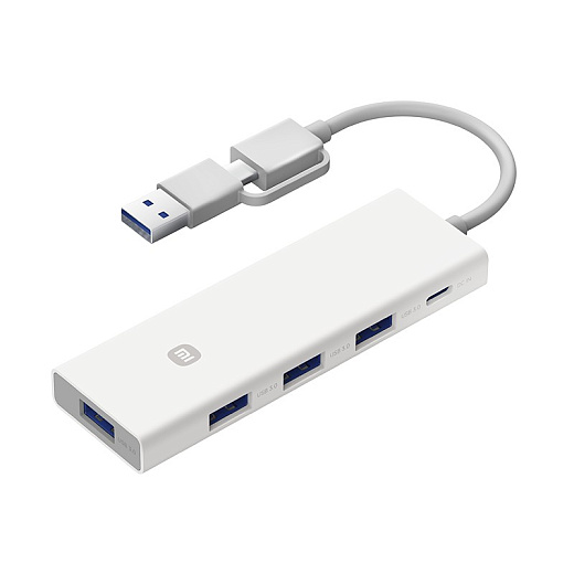 USB-хаб адаптер Xiaomi 4-in-1 Dual-Head Splitter (XMSTFXQ01YM)