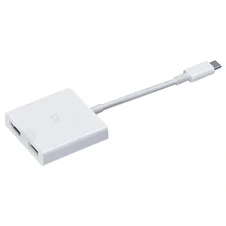 Переходник/адаптер Xiaomi USB Type-C - USB / HDMI (ZJQ01TM), 0.15 м, белый