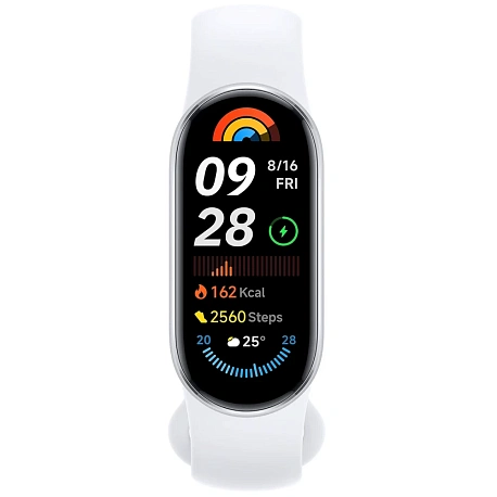 Умный браслет Xiaomi Mi Smart Band 9, серебристый (Global)